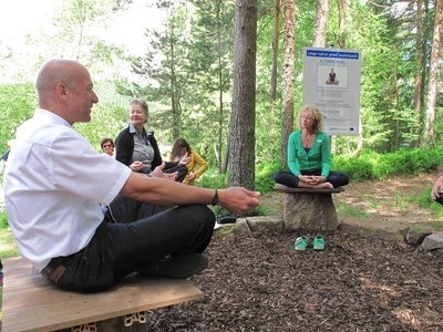 Entspannung auf dem Yoga-natur-Pfad